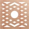 Ekena Millwork Chevron Wood Fretwork Pierced Ceiling Medallion, Cherry, 16"OD x 4 1/8"ID x 3/8"T CMWP16X16X0375CHCH - alternate 1